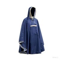 Poncho pour enfants Manteau de pluie imperméable avec poche Poncho à capuche pour filles, garçons, enfants, enfants Bleu L