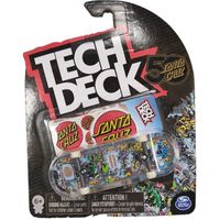 Tech Deck fingerboard skateboard Santa Cruz Kevin Braun + stickers
