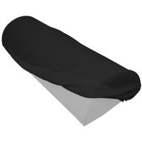 Drap housse de protection en éponge pour coussin demi-rond 66 cm x 22 cm x 12 cm de table de massage - Noir - Vivezen