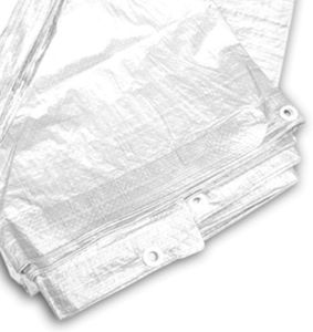 BACHE Bâche de Protection Polyvalente en Tissu Blanc 90 