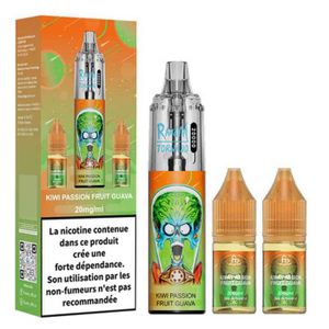 puff sans nicotine tornado Puff Rechargeable Tornado RandM Peach Ice de Fumot - Goût pêche, fraîcheur main image 0