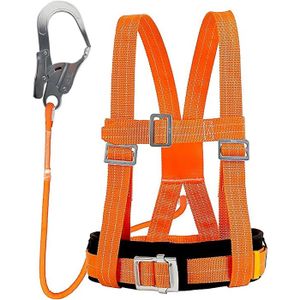 Ensemble Harnais De Sécurité Corps Entier Avec Laisse Rembourrée - Pour Travaux En Hauteur, Escalade, Élagage Et Sauvetage