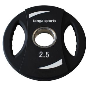 HALTÈRE - POIDS Disque de poids en TPU Tanga sports 22 cm - black - 2,5 kg