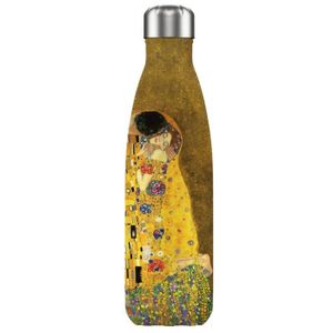GOURDE Bouteille isotherme en inox Le baiser de Klimt