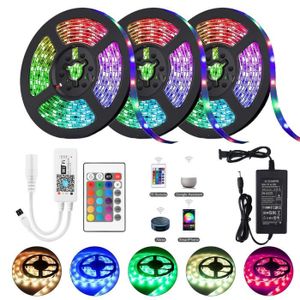 Bande R/églable Multicolore Alexa Google Home D/écoration Int/érieur No/ël Maison F/ête Soir/ée Bar Onforu 20M Ruban LED Wifi Intelligent RGB Smart T/él/éphone APP Android IOS 600 LEDs 5050