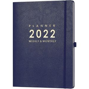 Agenda 2020 210x297mm poche intérieure papier épais noir boucle à stylo Agenda Semainier A4 avec couverture en cuir 