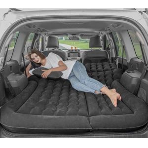 MATELAS DE CAMPING Matelas gonflable pliable Lit de voiture véhicule avec pompe Camping Voyage confort pour SUV de voiture (noir) -CYA