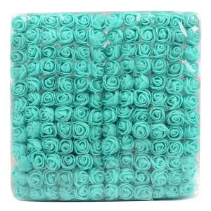 FLEUR ARTIFICIELLE 144pcs - Tiffany - Mini roses en mousse de 2cm, 14