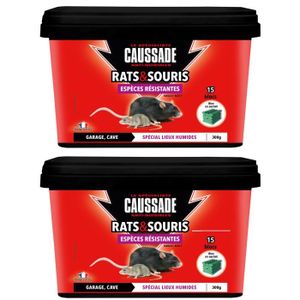 CAUSSADE CARMUPT600 Anti Rats et Mulots Efficacité Maximale Forte Appétence  Prêt A L'Emploi