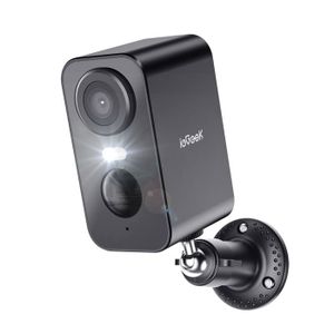 CAMÉRA IP ieGeek 2K Caméra Surveillance WiFi Exterieure sans Fil Batterie Vision Nocturne Couleur AI&PIR Détection Mouvement Audio IP65