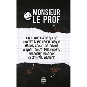 Livre Monsieur Achat Vente Pas Cher