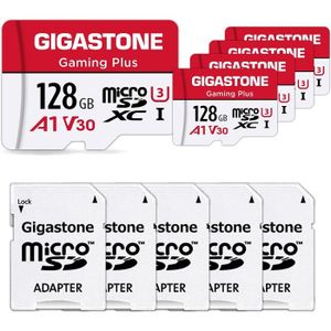 Gigastone Carte Mémoire 128 Go Lot de 2 cartes, Gaming Plus Série, Vitesse  de Lecture allant jusqu'à 100 Mo/s. A1 U3 V30 Carte Micro SDXC pour Switch