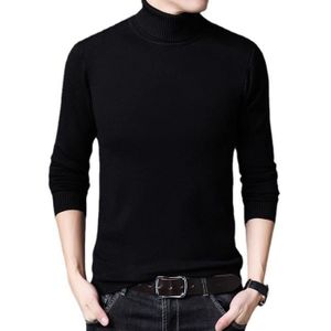 PULL Pull Homme Col roulé en Tricot Chaude Manches Long