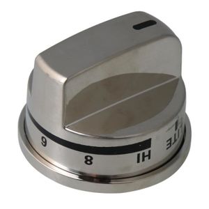 Six BELLING Cuisinière//Four//Cuisinière Argent Bouton Kits avec adaptateurs