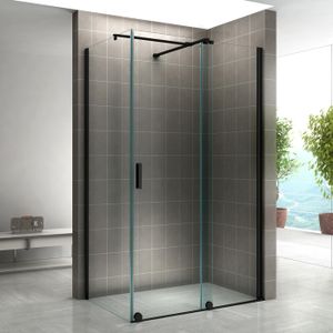 Paroi De Douche Pinto 130 Cm – Porte Unique – PVC Vierge – Hauteur 185 Cm