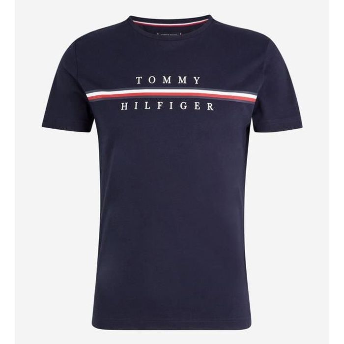 Tee shirt tommy hotsell hilfiger homme gris