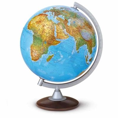 HURRISE boule de cristal Globe terrestre rond carte du monde boule de verre  cristal sphère cadeau de décoration de bureau à - Cdiscount Jeux - Jouets