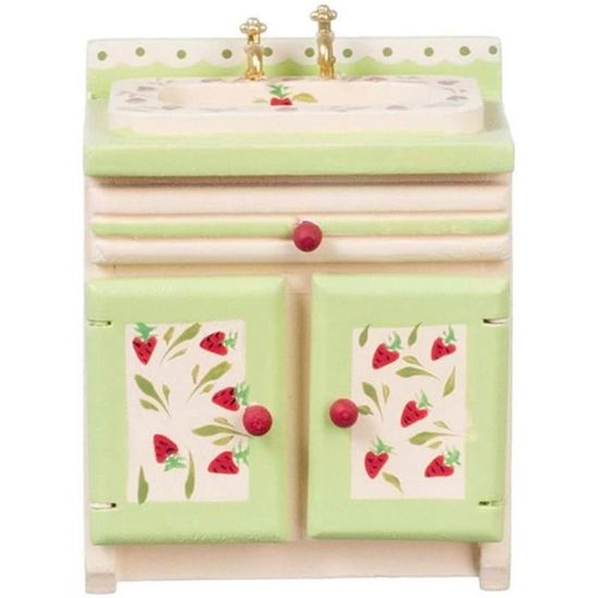 Melody Jane Maison De Poupées Ferme Cuisine Évier Haut Dos