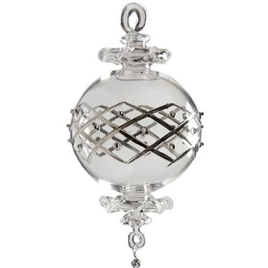 Boule De Noël En Verre Soufflé Bouche Achat Vente Boule