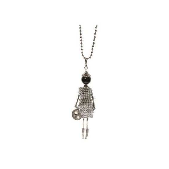 Sautoir / Collier Long Articulé Chouette - Métal Couleur Argent Sans Nickel - Neuf Avec étiquette