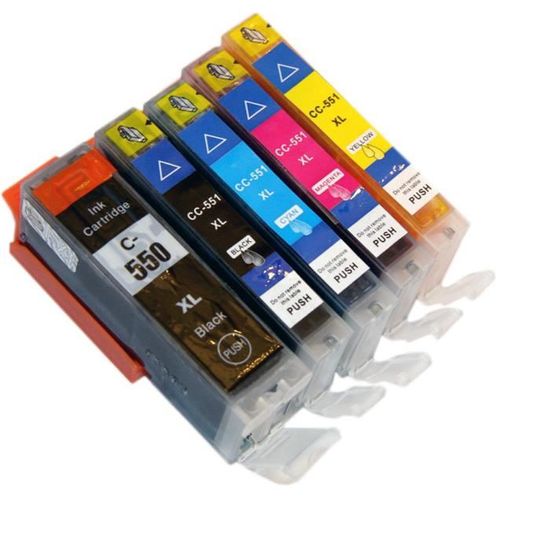Lot De 6 Cartouches D'encre Compatibles Canon (Cyan, Magenta, Jaune) - Pour PIXMA IP8700, MG5600, Etc.