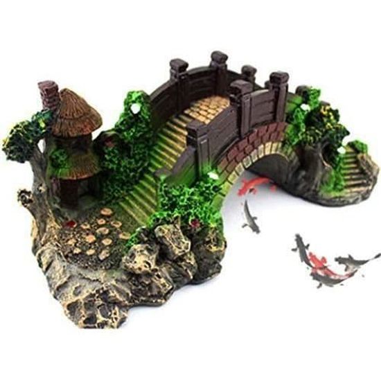 Ornements d'aquarium - TMISHION - Tronc d'arbre en résine - 20x10x17cm - Décoration naturelle