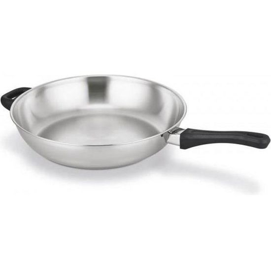 BEKA Poêle inox 32 cm avec contre poignée Polo Cdiscount Maison