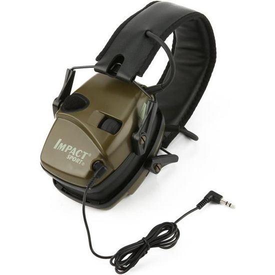 Protection Auditive Tactique - Amplification Sonore - Cache-oreilles Anti-bruit Chasse