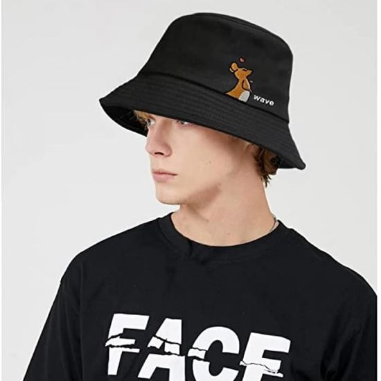 Chapeau Bob XXL Grosses Têtes TAGVO - Bucket Hat Coton Pliable Anti-UV Protection Soleil Homme Femme