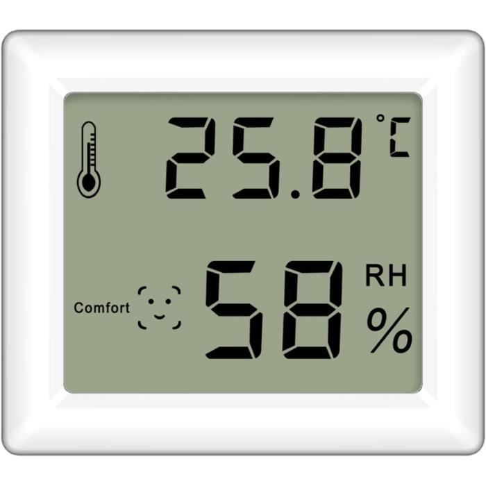 Thermomètre Hygromètre Numérique Pour Intérieur | Mesure Température Et Humidité Ambiante