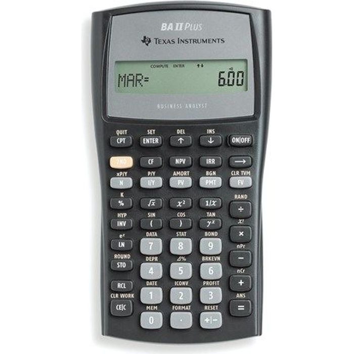 TEXAS INSTRUMENTS Calculatrice Financière BA-II-PLUS