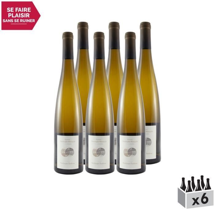 Alsace Gewurztraminer Vieilles Vignes Vendanges Tardives Blanc 2017 - Lot de 6x75cl - Terres d'étoiles - Vin AOC Blanc d' Alsace -