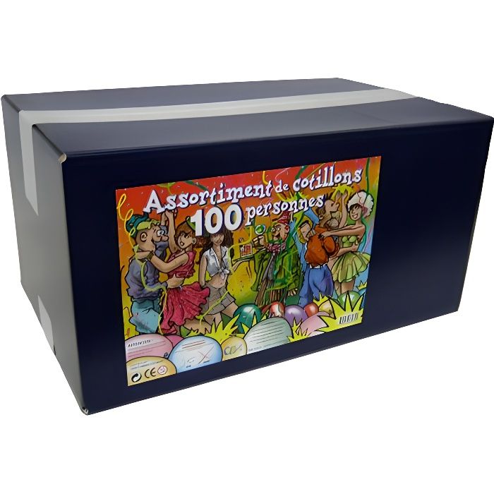 Cotillons Carton pour 100 personnes