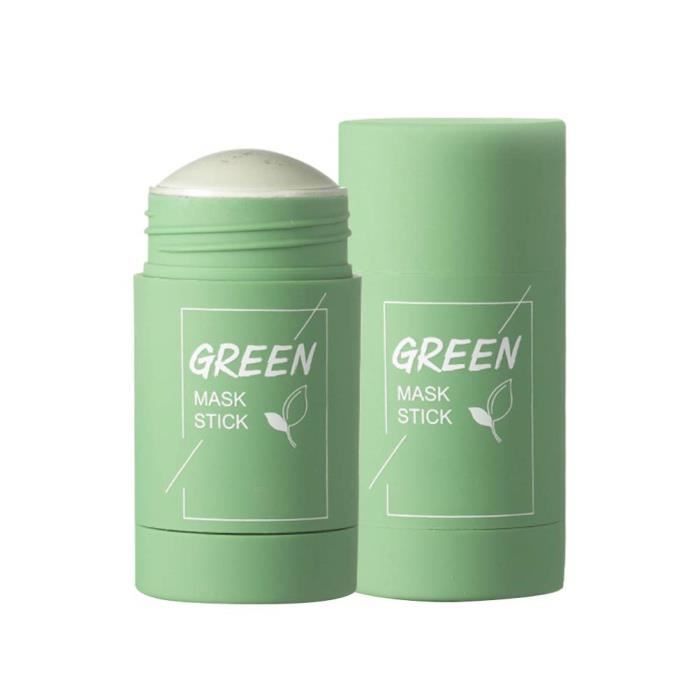 Green Tea Purifying Clay Face Mask Stick Deep Cleansing Oil Control Anti-Acne Solid Mask, Anti-Acne Deep Cleaning Moisturizing