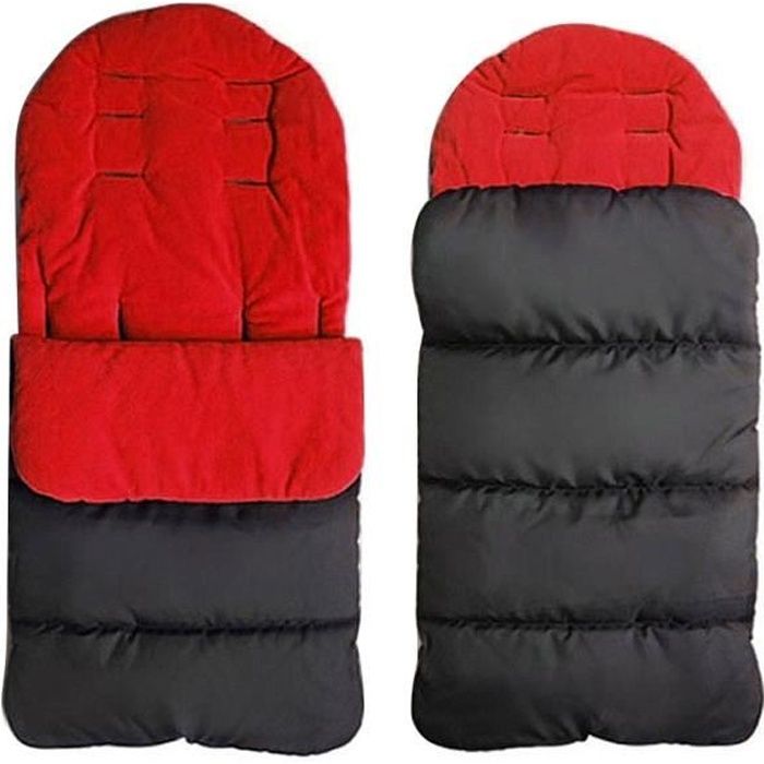 NOIR&ROUGE Chancelière Bébé Poussette Universelle Imperméable Chaude