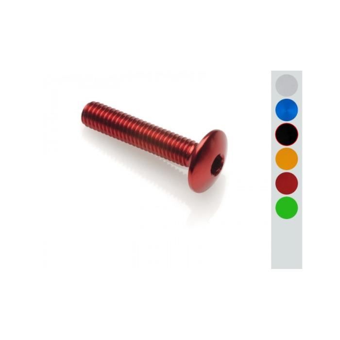 Vis tête bombée LIGHTECH M6 x 10 Ergal noir