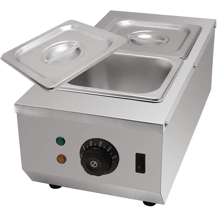 FONDUE ELECTRIQUE OUGE Machine De Trempe De Chocolat Commerciale 800W 30 80 Fondoir Agrave Chocolat avec 2 Pots Machine De Fu438