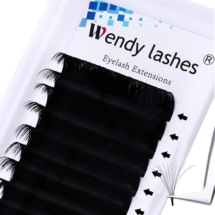 Extension de Cils Volume C Curl 0.10mm 15mm Easy Fan Volume Lash 5D 10D 20D Volume Russe Extension Cils Professionnel