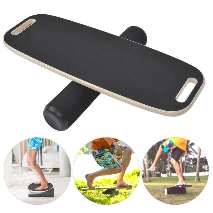 Sonew Planche de fitness en bois Hêtre en bois anti-dérapant Yoga Balance Board réadaptation formation Home Fitness Plate Tool