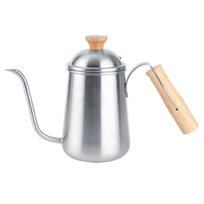 Bouilloire à café Cafetière Professionnelle en Acier Inoxydable Bouilloire Théière pour Café à Domicile