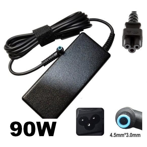 Alimentation pour pc portable HP COMPAQ Envy TouchSmart 15j080us 90 Watts 19.5V 4.62A Adaptateur Chargeur