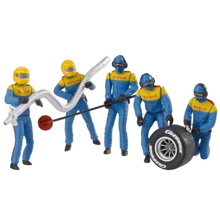 Carrera 21132 Lot de personnages, mécaniciens "bleu