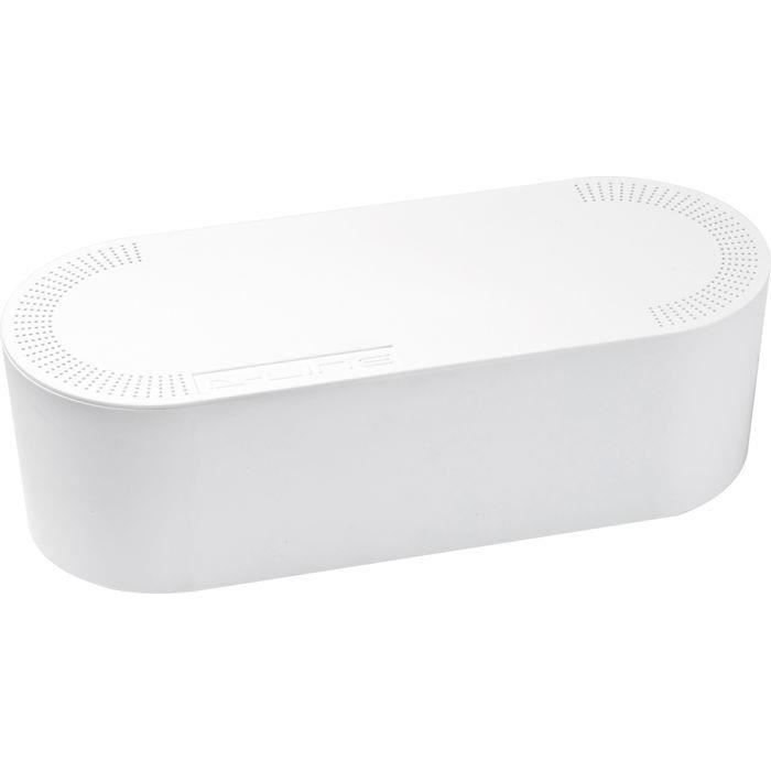 D-Line Cable Tidy Big Box Blanc