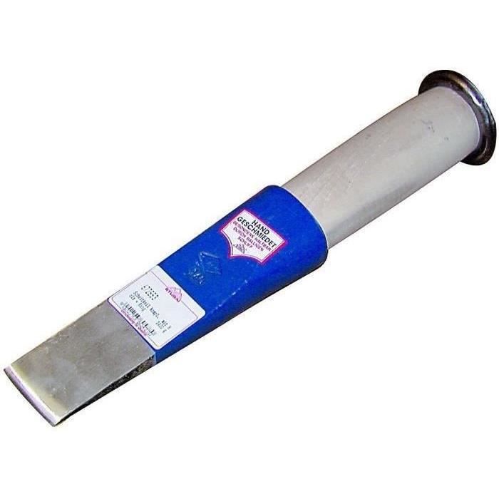 Coin acier creux 55x200mm 1400g avec manchon de sécurité en bois et anneau