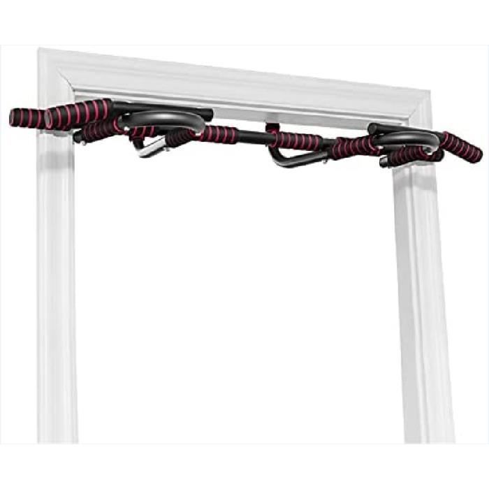 GOPLUS Barre de Tractions Professionnelle Barre de Musculation pourEncadrement de Porte/d’Amplitude de Mouvement,Pull up Bar Pliable