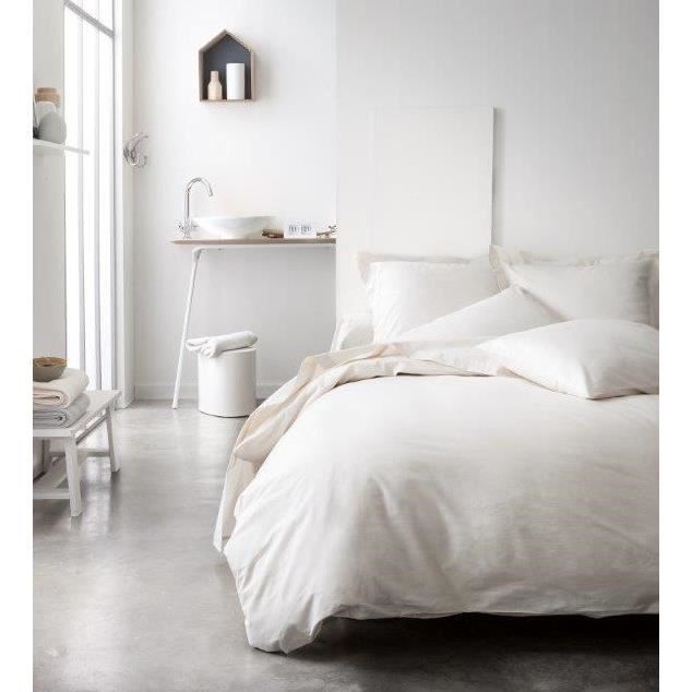TODAY Housse de couette 100% coton 140x200cm IVOIRE