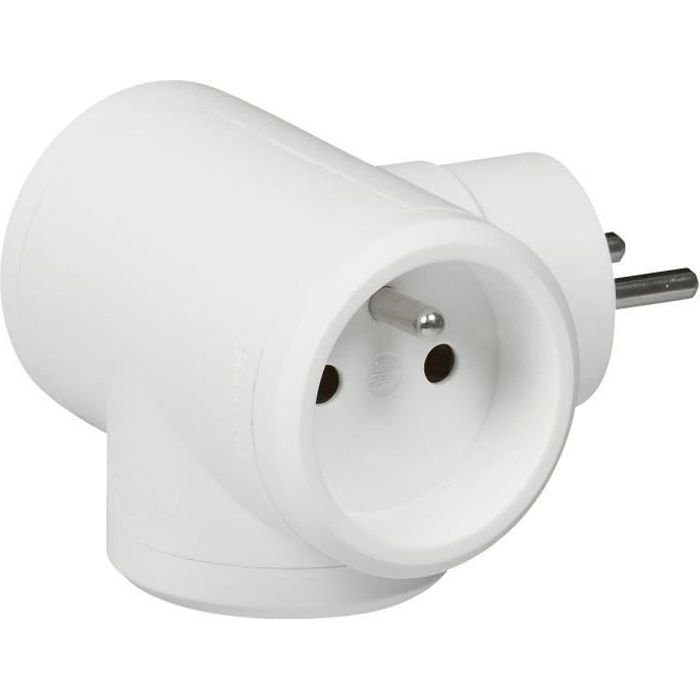 LEGRAND Fiche multiprise 16 A 3x2 P+T 3 sorties latérales blanc