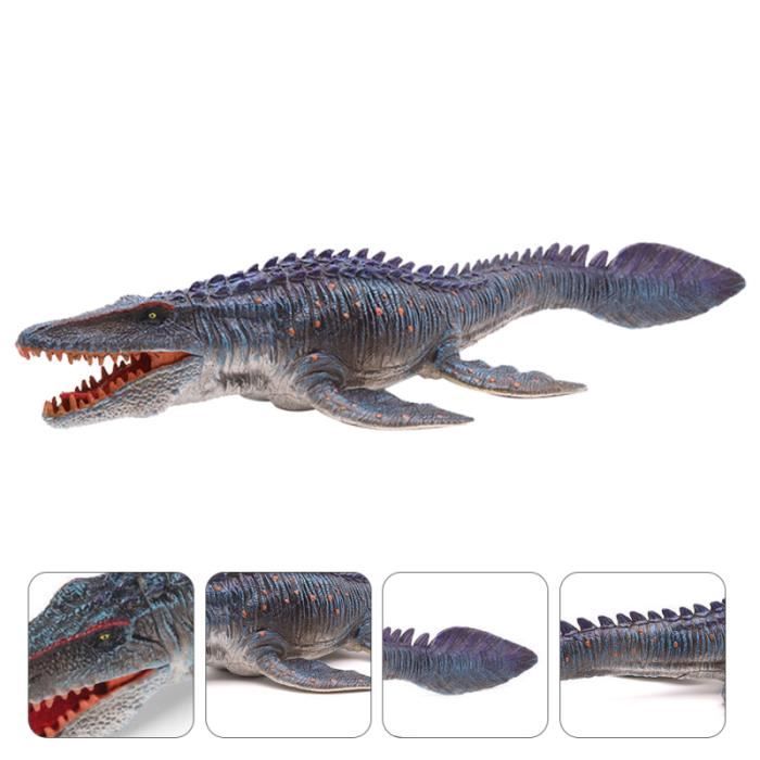 1PC Jurassic World Dinosaure Modèle Jouet Vivid Plésiosaure Solide Décoration (Bleu) PIECE DETACHEE DRONE