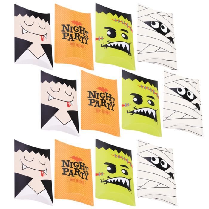 20pcs Boîte de rangement cadeau de dessin animé Traitement des boîtes de pour bonbons cremeux confiserie chocolat