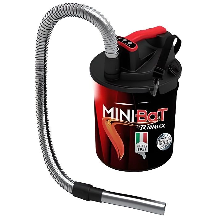 Aspirateur à cendres 10L à batterie Lithium 18V 2,5 Ah -MINIBAT- - PRCEN011BAT - Ribitech